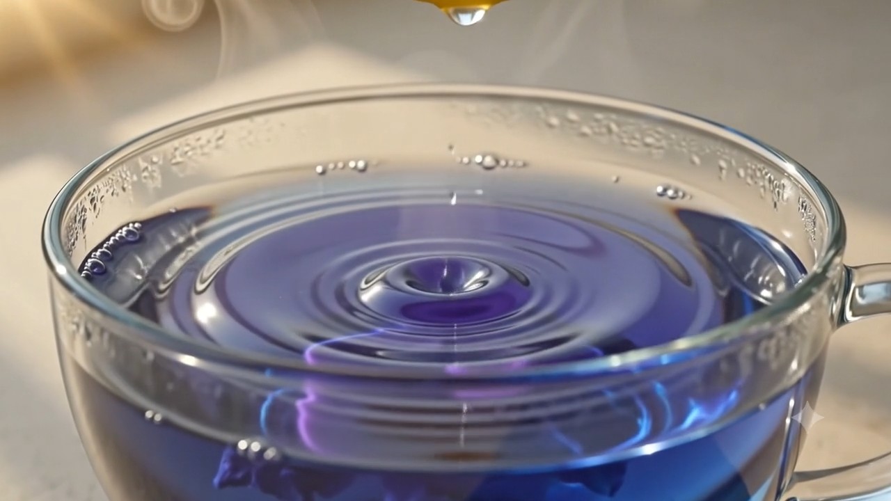 Butterfly Pea Infusion color metamorphosis frame